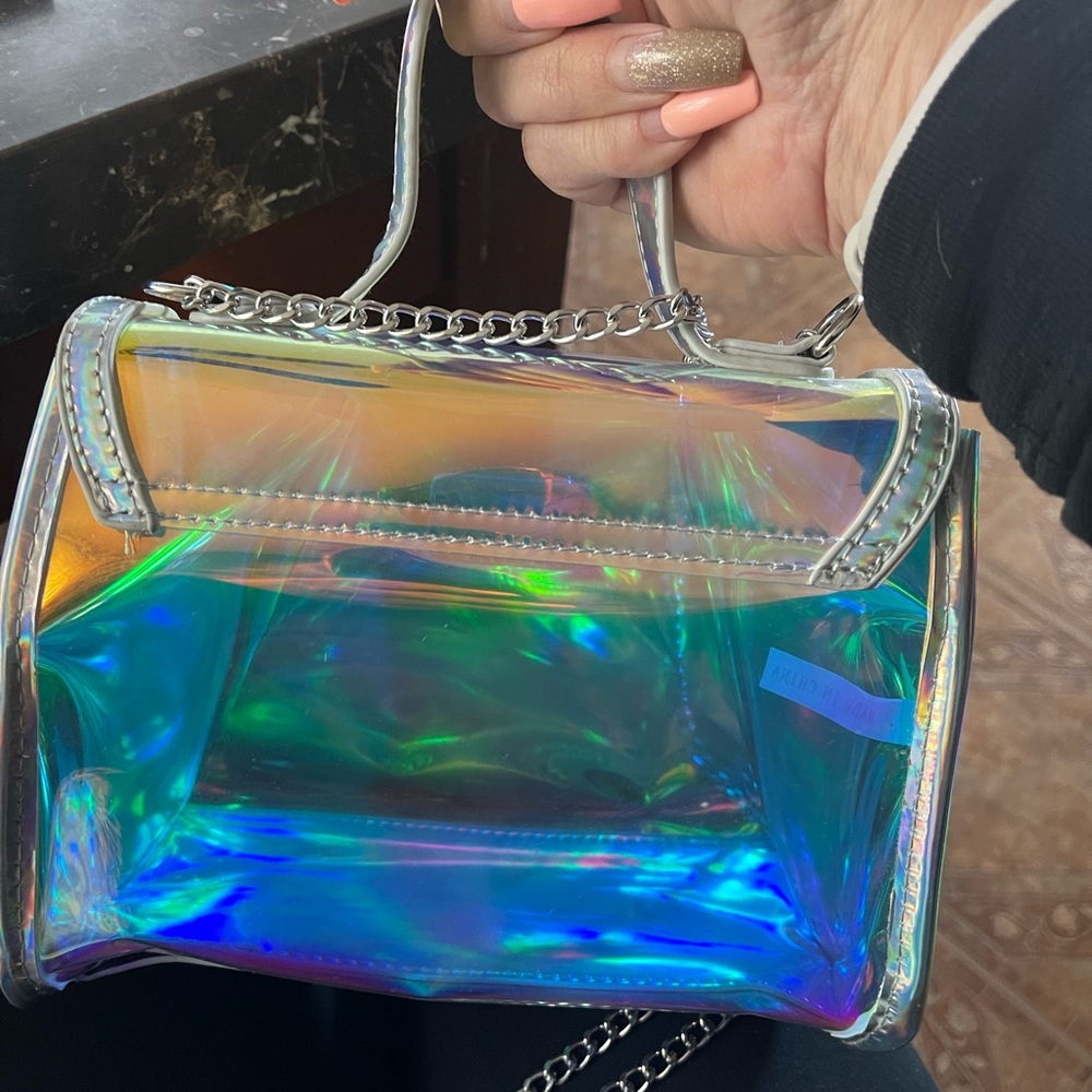 Woman’s See Through Multi Dimensional Colored Pur… - image 2